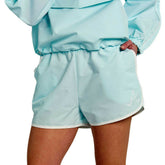 Light Blue Atlanta Braves Lusso Women's Nina Shorts