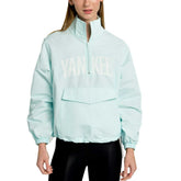 Light Blue New York Yankees Lusso Women's Parker Half-Zip Jacket