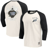 Black/White Tampa Bay Rays Darius Rucker Collection by Fanatics Cooperstown Collection Raglan 3/4-Sleeve T-Shirt