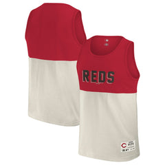 Red Cincinnati Reds Darius Rucker Collection by Fanatics Colorblock Tank Top