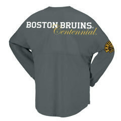 NHL Boston Bruins Fanatics Women's 100th Anniversary Spirit Jersey T-Shirt