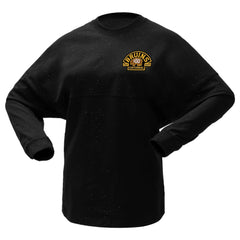 NHL Boston Bruins Fanatics Women's 100th Anniversary Sparkle Spirit Jersey T-Shirt