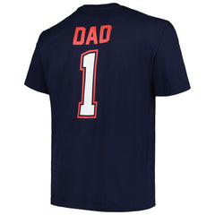 Navy Boston Red Sox Profile Big & Tall #1 Dad T-Shirt