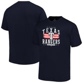 Navy Texas Rangers Profile Big & Tall Americana T-Shirt