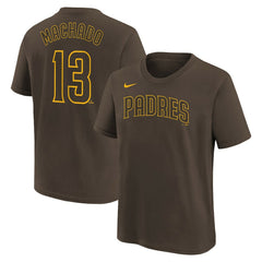 Brown Manny Machado San Diego Padres Nike Youth Name & Number T-Shirt