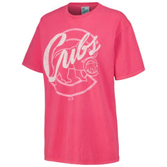 Pink Chicago Cubs '47 Women's Dopamine Tradition T-Shirt