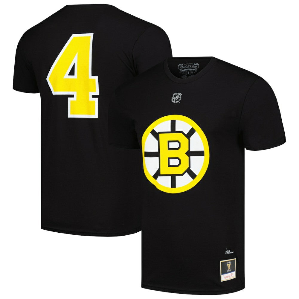 NHL Bobby Orr Boston Bruins Mitchell & Ness Name & Number T-Shirt