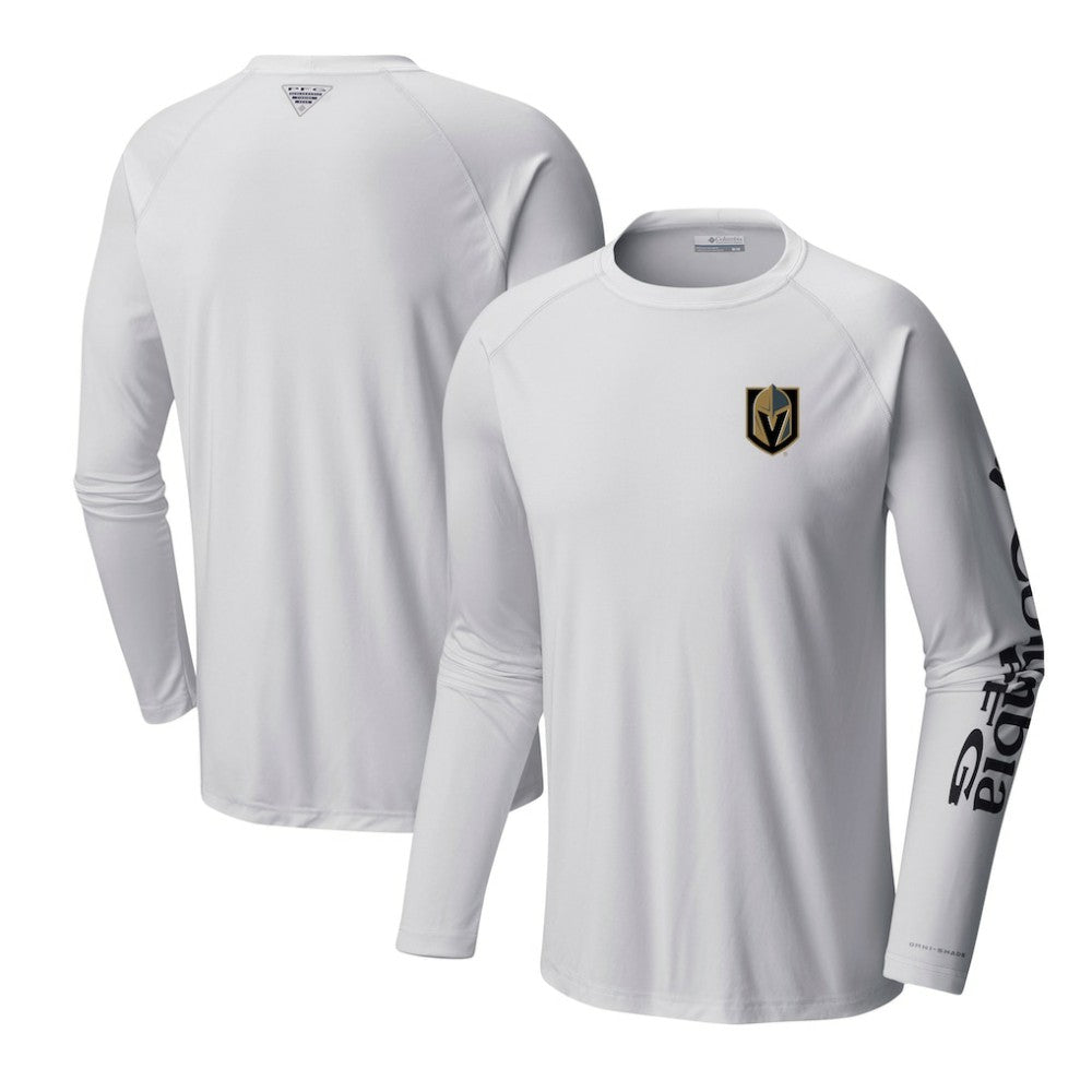 NHL Vegas Golden Knights Columbia Terminal Tackle Omni-Shade Raglan Long Sleeve T-Shirt