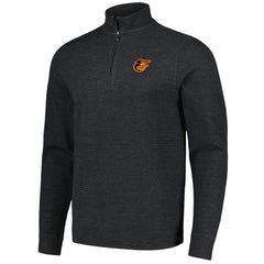 Black Baltimore Orioles Vineyard Vines Saltwater Quarter-Zip Jacket