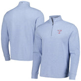 Light Blue Texas Rangers Vineyard Vines Saltwater Quarter-Zip Jacket