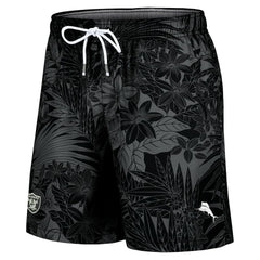 Santiago Palms Board Shorts - Las Vegas Raiders Shorts