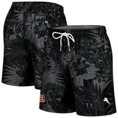 Santiago Palms Board Shorts - Cincinnati Bengals Shorts
