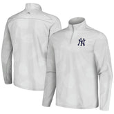 Gray New York Yankees Tommy Bahama Delray Frond IslandZone Half-Zip Jacket