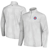 Gray Chicago Cubs Tommy Bahama Delray Frond IslandZone Half-Zip Jacket