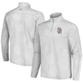 Gray San Diego Padres Tommy Bahama Delray Frond IslandZone Half-Zip Jacket