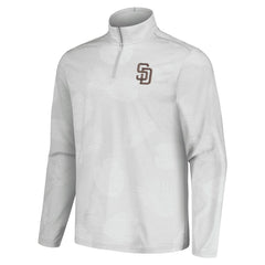 Gray San Diego Padres Tommy Bahama Delray Frond IslandZone Half-Zip Jacket