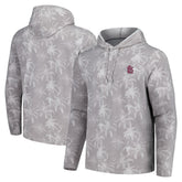 Gray St. Louis Cardinals Tommy Bahama Palm Frenzy Hoodie Long Sleeve T-Shirt