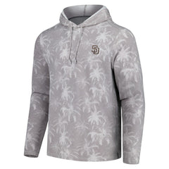 Gray San Diego Padres Tommy Bahama Palm Frenzy Hoodie Long Sleeve T-Shirt