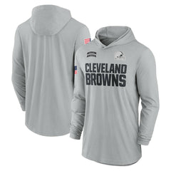 2024 Salute to Service Lightweight Dri-FIT Long Sleeve Hoodie T-Shirt - Cleveland Browns Hoodies