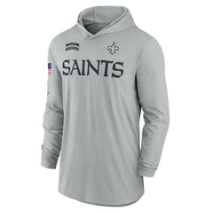 2024 Salute to Service Lightweight Dri-FIT Long Sleeve Hoodie T-Shirt - New Orleans Saints Hoodies