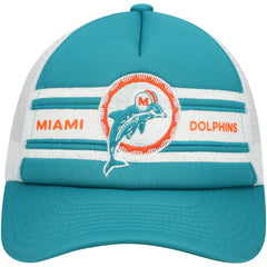 Youth Stripe Trucker Adjustable Hat - Miami Dolphins Hats
