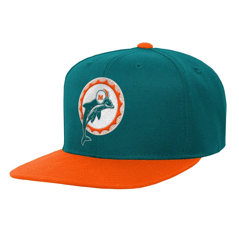 Youth Team Two-Tone Snapback Hat - Miami Dolphins Hats