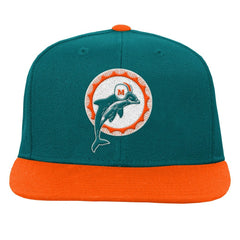Youth Team Two-Tone Snapback Hat - Miami Dolphins Hats