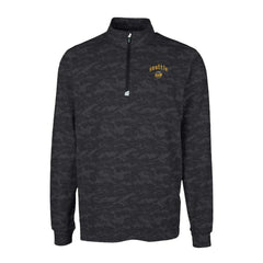 Black Seattle Mariners Cutter & Buck City Connect Big & Tall Traverse Camo Print Stretch Quarter-Zip Pullover Top