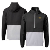 Black/Gray Seattle Mariners Cutter & Buck City Connect Charter Eco Recycled Half-Zip Anorak Jacket