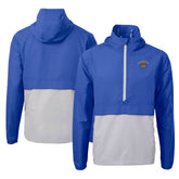 Blue/Gray Seattle Mariners Cutter & Buck City Connect Charter Eco Recycled Half-Zip Anorak Jacket