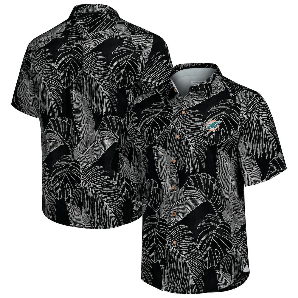 Sport Vine Line Button-Down Shirt - Miami Dolphins