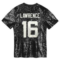 Trevor Lawrence Girls Youth Sequin V-Neck Fashion Jersey - Jacksonville Jaguars Jerseys