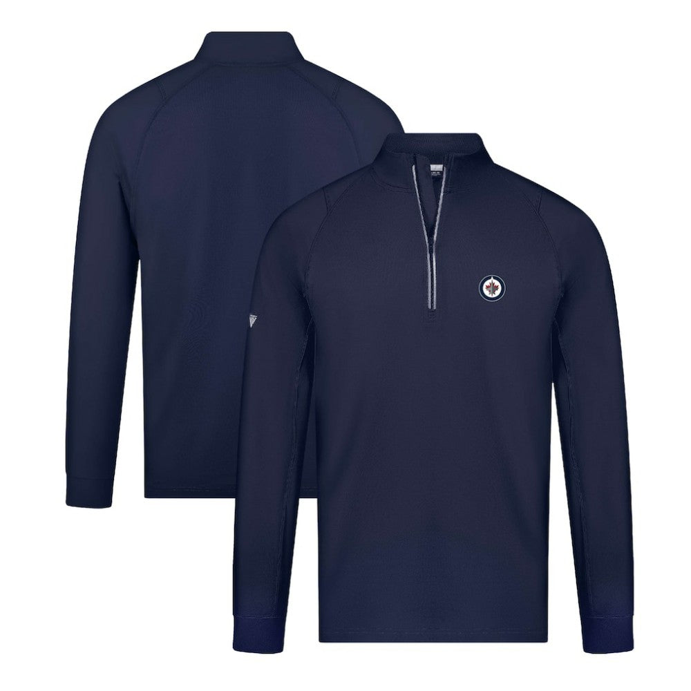 NHL Winnipeg Jets Levelwear Theory Insignia Core Quarter-Zip Pullover Top