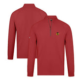 NHL Chicago Blackhawks Levelwear Theory Insignia Core Quarter-Zip Pullover Top