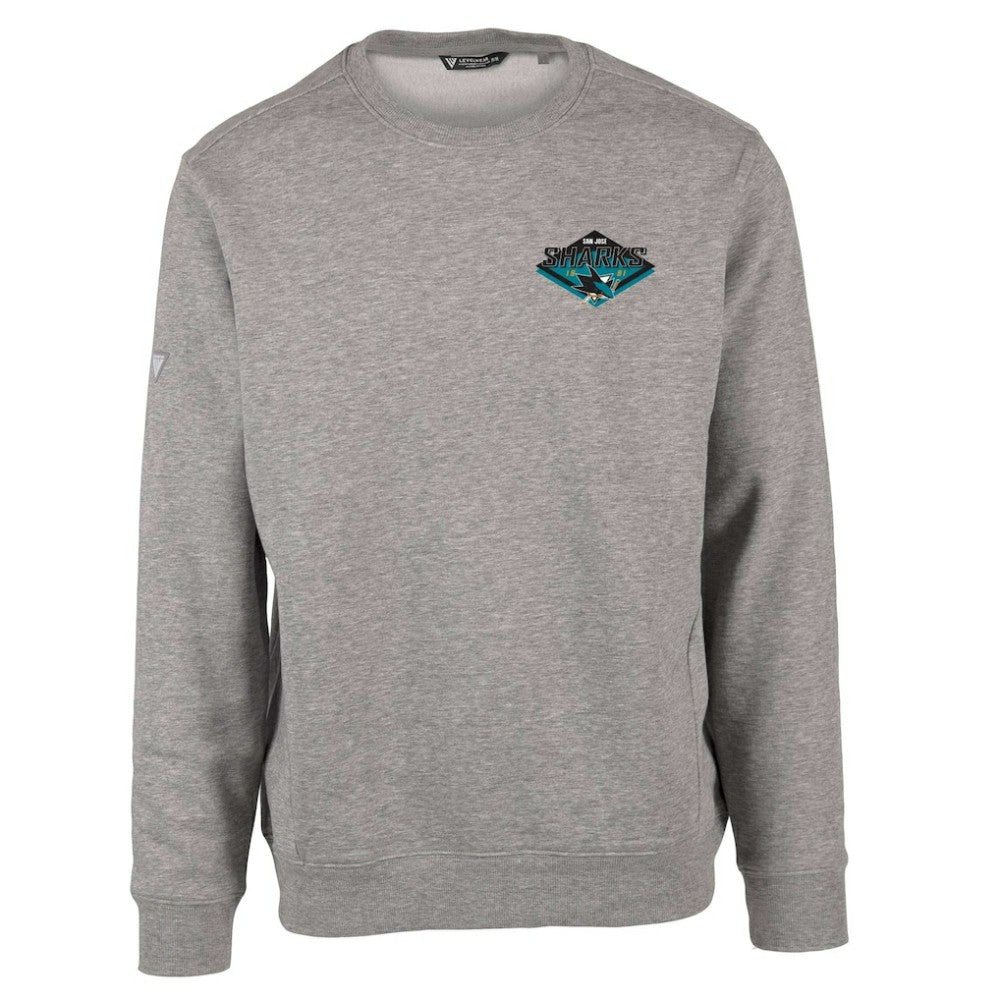 NHL San Jose Sharks Levelwear Zane Club Patch 2.0 Pullover Sweatshirt
