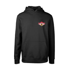 NHL Chicago Blackhawks Levelwear Youth Podium Club Patch 2.0 Fleece Pullover Hoodie