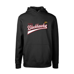 NHL Chicago Blackhawks Levelwear Youth Podium Retro Script Fleece Pullover Hoodie