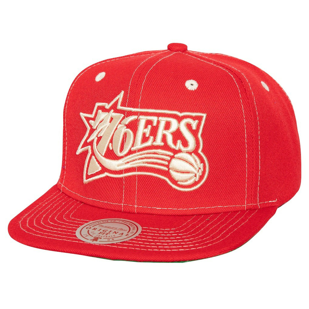 Mitchell & Ness Philadelphia 76ers Energy Contrast Snapback Hat