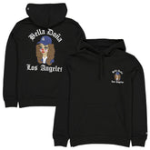 Black New Era Women's Bella Dona x Los Angeles Dodgers Pullover Hoodie