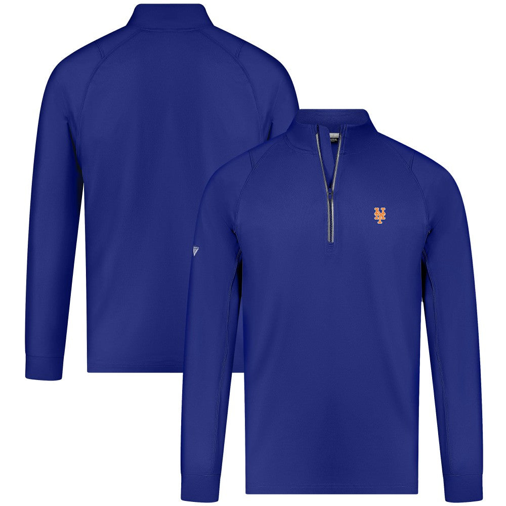 Royal New York Mets Levelwear Theory Insignia Quarter-Zip Pullover