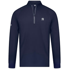 Navy New York Yankees Levelwear Theory Insignia Quarter-Zip Pullover