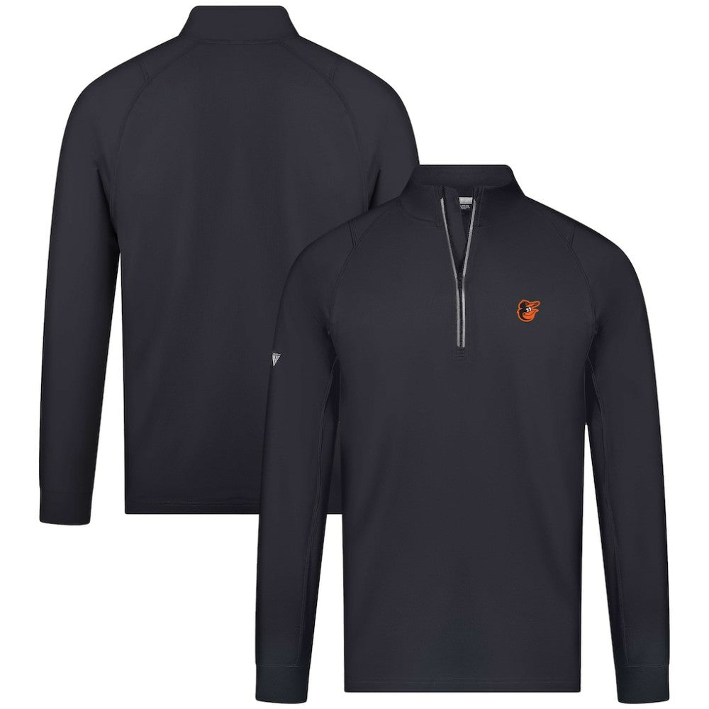 Black Baltimore Orioles Levelwear Theory Insignia Quarter-Zip Pullover
