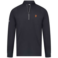 Black San Francisco Giants Levelwear Theory Insignia Quarter-Zip Pullover