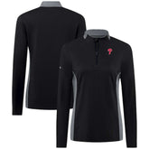 Black Philadelphia Phillies Levelwear Women's Moxie Insignia Quarter-Zip Pullover