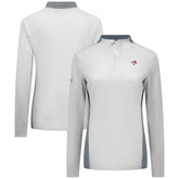 White Toronto Blue Jays Levelwear Women's Moxie Insignia Quarter-Zip Pullover