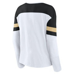 NHL Vegas Golden Knights Fanatics Women's Frozen Long Sleeve Notch Neck T-Shirt