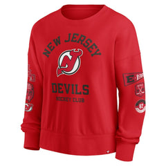 NHL New Jersey Devils Fanatics Women's Go Team Pullover Sweatshirt