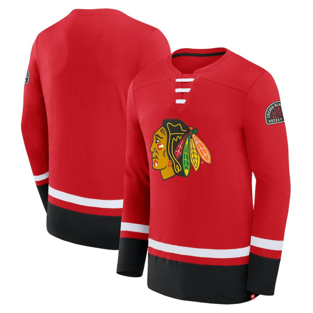 NHL Chicago Blackhawks Fanatics High Point Long Sleeve T-Shirt