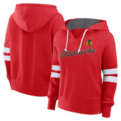 NHL Chicago Blackhawks Fanatics Women's Oversized Seize Pullover Hoodie