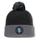 NHL Seattle Kraken Fanatics Aspyn Cuffed Knit Hat with Pom
